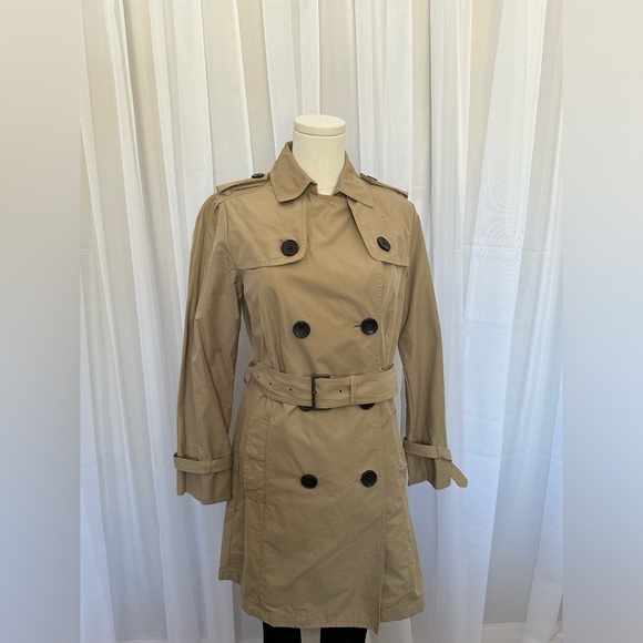 GAP Jackets & Blazers - GAP Cream Button Up Trench Coat Women's Size S